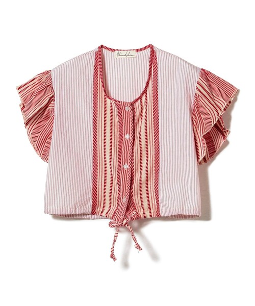 Ray BEAMS(レイビームス)の「ELINA LEBESSI / Stella Top(シャツ/ブラウス・レディース・レッド・SMALL)」の2枚目の写真