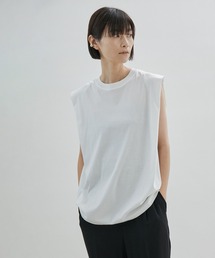【UVケア・接触冷感・洗濯耐久】PRIMA VEIL コットンノースリーブTシャツ