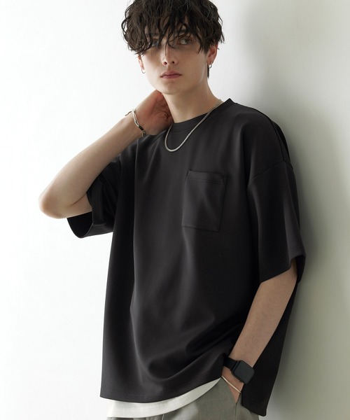 Anchor Smith(アンカー スミス)の「【 2点セット 】ダンボールビッグクルーネックポケットTシャツ&ロングタンクトップ(Tシャツ/カットソー・メンズ・ブラック/ネイビー/グレー/ベージュ/ライトブルー/ホワイト/バーガンディー・M/L)」の21枚目の写真