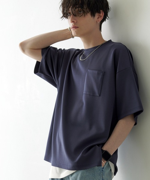 Anchor Smith(アンカー スミス)の「【 2点セット 】ダンボールビッグクルーネックポケットTシャツ&ロングタンクトップ(Tシャツ/カットソー・メンズ・ブラック/ネイビー/グレー/ベージュ/ライトブルー/ホワイト/バーガンディー・M/L)」の22枚目の写真