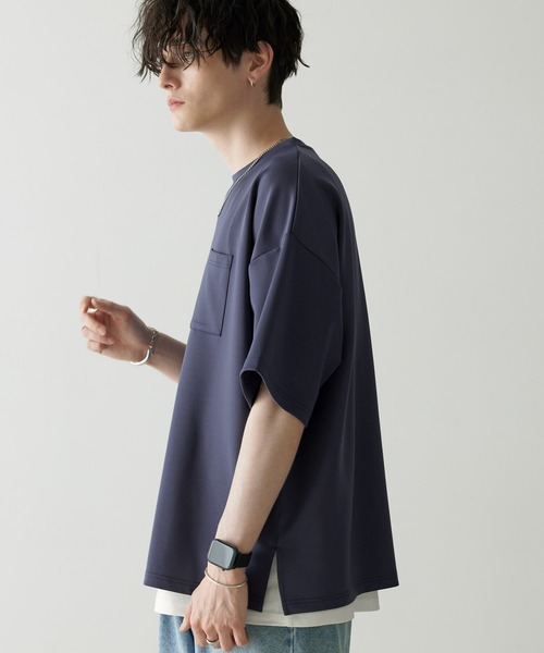 Anchor Smith(アンカー スミス)の「【 2点セット 】ダンボールビッグクルーネックポケットTシャツ&ロングタンクトップ(Tシャツ/カットソー・メンズ・ブラック/ネイビー/グレー/ベージュ/ライトブルー/ホワイト/バーガンディー・M/L)」の9枚目の写真