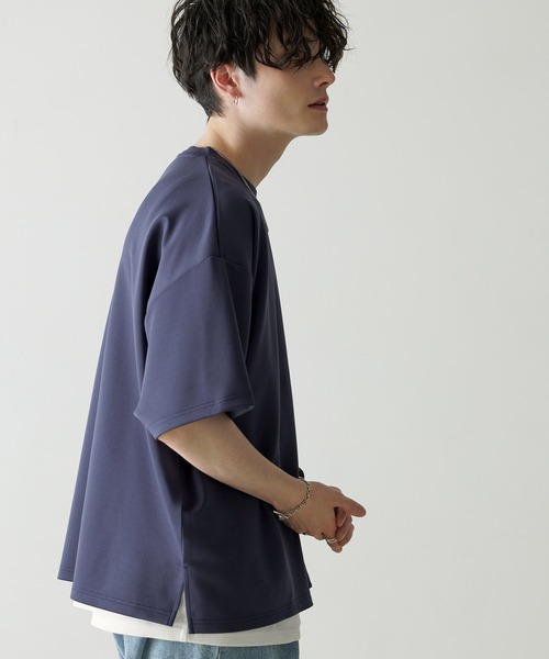 Anchor Smith(アンカー スミス)の「【 2点セット 】ダンボールビッグクルーネックポケットTシャツ&ロングタンクトップ(Tシャツ/カットソー・メンズ・ブラック/ネイビー/グレー/ベージュ/ライトブルー/ホワイト/バーガンディー・M/L)」の10枚目の写真