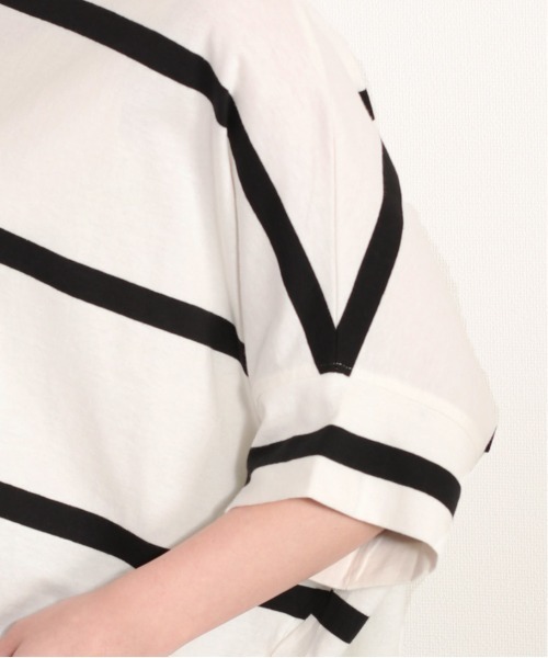 cepo（セポ）の「ボーダーポンチョＴｅｅ（Tシャツ/カットソー・レディース・ブラック/オフホワイト/ラベンダー・M）」の15枚目の写真