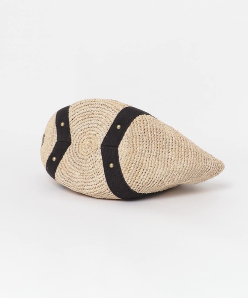 VIOLAd'ORO（ヴィオラドーロ）の「VIOLA d’ORO　テープモチーフラフィアバッグ（ハンドバッグ・レディース・ブラック/ゴールド系その他/ゴールド・ONE）」の8枚目の写真