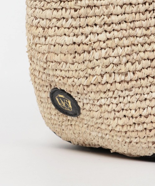 VIOLAd'ORO（ヴィオラドーロ）の「VIOLA d’ORO　テープモチーフラフィアバッグ（ハンドバッグ・レディース・ブラック/ゴールド系その他/ゴールド・ONE）」の10枚目の写真