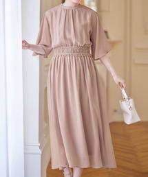 alotta（アロッタ）の「インナー付シャーリングシフォンワンピース（ワンピース）」