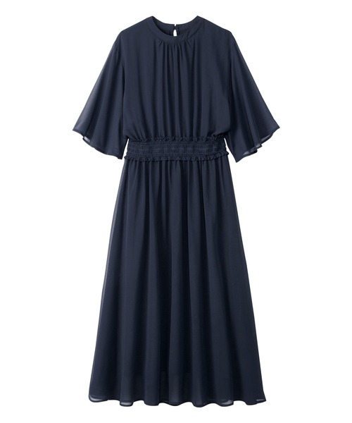 alotta（アロッタ）の「インナー付シャーリングシフォンワンピース（ワンピース・レディース・コバルトブルー/ピンク/ブラック/ネイビー/ブラック系その他・LARGE/XX-LARGE/XXX-LARGE/X-LARGE/MEDIUM/XXXX-LARGE/L/M/LL/3L/4L/5L）」の18枚目の写真