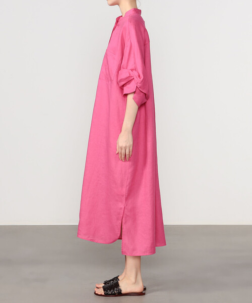 TICCA(ティッカ)の「TICCA | 〈別注〉リネンツイストスリーブワンピース WOMEN(ワンピース・レディース・ブラック系その他/ピンク・F)」の12枚目の写真