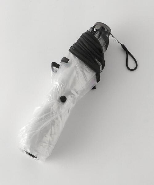 green label relaxing（グリーンレーベルリラクシング）の「＜estaa＞ クリア FLDG アンブレラ / 傘 / 折りたたみ / レイン（折りたたみ傘・レディース・ブラック/ライトグレー・FREE）」の10枚目の写真