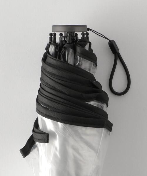 green label relaxing（グリーンレーベルリラクシング）の「＜estaa＞ クリア FLDG アンブレラ / 傘 / 折りたたみ / レイン（折りたたみ傘・レディース・ブラック/ライトグレー・FREE）」の5枚目の写真