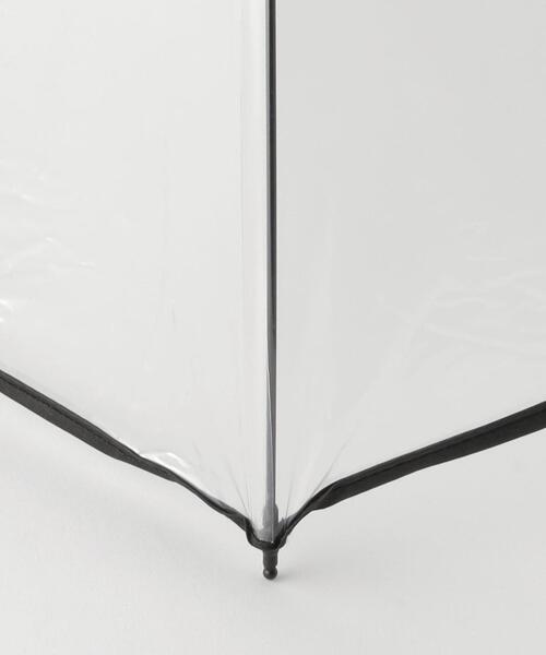 green label relaxing（グリーンレーベルリラクシング）の「＜estaa＞ クリア FLDG アンブレラ / 傘 / 折りたたみ / レイン（折りたたみ傘・レディース・ブラック/ライトグレー・FREE）」の12枚目の写真