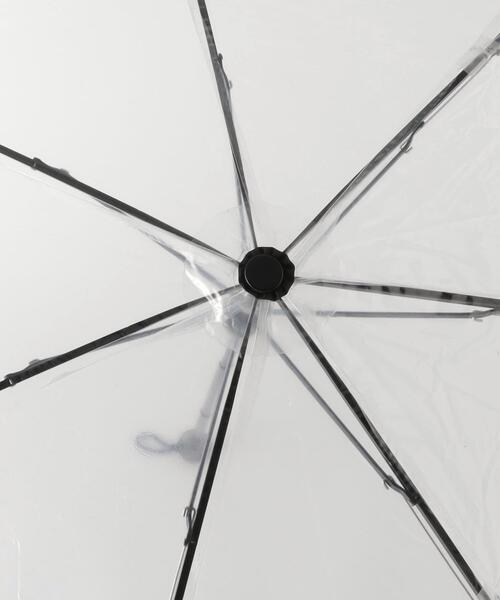 green label relaxing（グリーンレーベルリラクシング）の「＜estaa＞ クリア FLDG アンブレラ / 傘 / 折りたたみ / レイン（折りたたみ傘・レディース・ブラック/ライトグレー・FREE）」の3枚目の写真