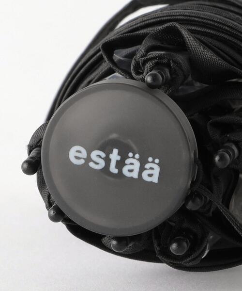 green label relaxing（グリーンレーベルリラクシング）の「＜estaa＞ クリア FLDG アンブレラ / 傘 / 折りたたみ / レイン（折りたたみ傘・レディース・ブラック/ライトグレー・FREE）」の11枚目の写真