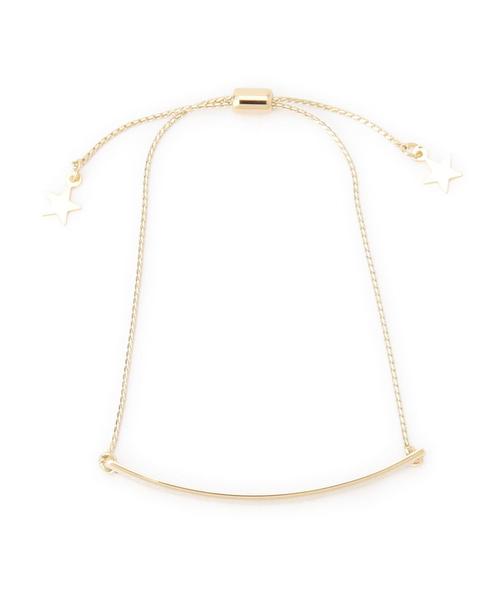 BEAUTY&YOUTH UNITED ARROWS（ビューティーアンドユースユナイテッドアローズ）の「BY バーチェーン スターブレスレット◆（ブレスレット・レディース・ゴールド/シルバー・フリー）」の2枚目の写真