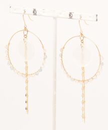 【Milimili】天然石×シェルピアス