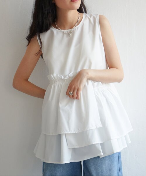 VENCEEXCHANGE(ヴァンスエクスチェンジ)の「アシメティアードブラウス(シャツ/ブラウス・レディース・オフホワイト/ブルー/イエロー/ブラック・FREE)」の16枚目の写真