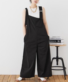 試着のみ★anuke★コットンギャザーコンビネゾン anuke Cotton Gather Combinaison コットンギャザーコンビネゾン