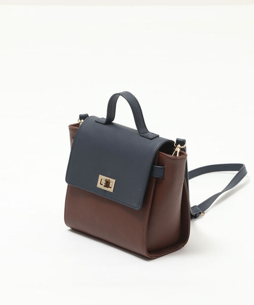 NOLLEY’S（ノーリーズ）の「◇【WEB限定】かぶせハンドバッグ（ハンドバッグ・レディース・ブラウン/ブラック/ベージュ・FREE）」の4枚目の写真