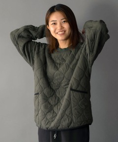 ウェーブキルトクルーネック