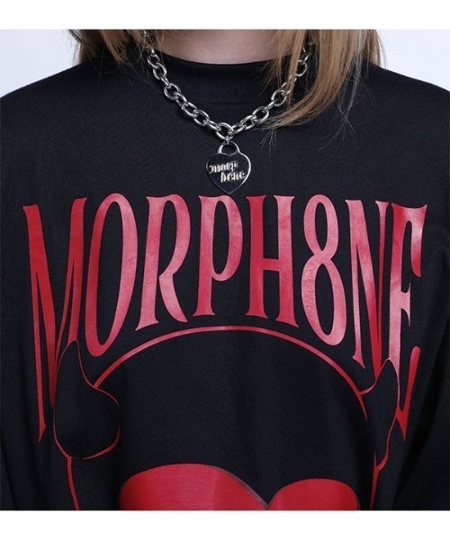 MORPH8NE(モルフィン)の「【MORPH8NE/モルフィン】DEVILISH TEE/ デビリッシュ 半袖Tシャツ プリントT オーバーサイズT(Tシャツ/カットソー・レディース・ブラック・ONE SIZE)」の7枚目の写真