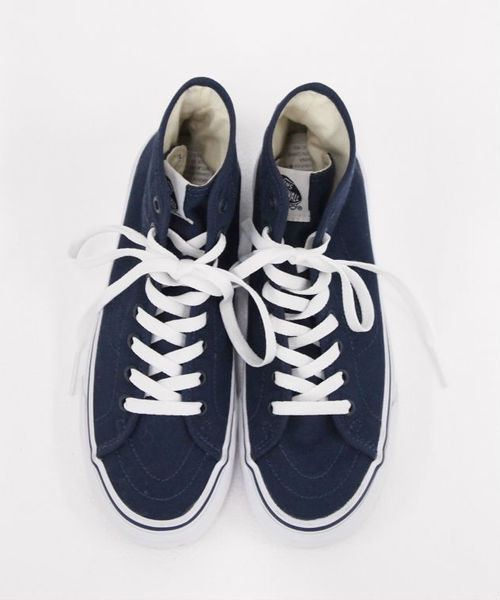 VANS（バンズ）の「ハイカットスニーカーSK-8-HI Exclusive（VANS）（スニーカー・レディース・ネイビー・24.0cm/24.5cm/23.5cm/25.0cm/23.0cm）」の2枚目の写真