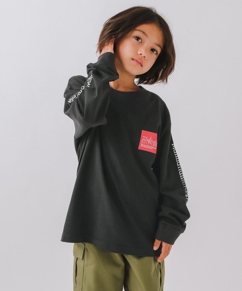 Manhattan Portage（マンハッタンポーテージ）の「【Manhattan Portage(マンハッタンポーテージ)】プリント 長袖Tシャツ（KIDS）（Tシャツ/カットソー・キッズ・ブラック/オフホワイト/ブルー/グリーン・110cm/130cm/150cm）」の7枚目の写真