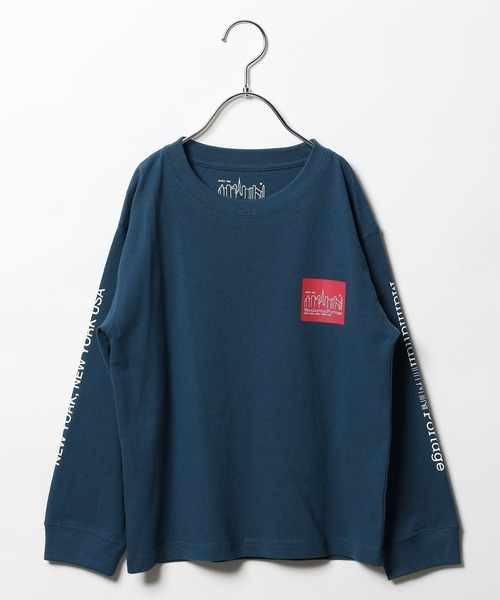Manhattan Portage（マンハッタンポーテージ）の「【Manhattan Portage(マンハッタンポーテージ)】プリント 長袖Tシャツ（KIDS）（Tシャツ/カットソー・キッズ・ブラック/オフホワイト/ブルー/グリーン・110cm/130cm/150cm）」の12枚目の写真