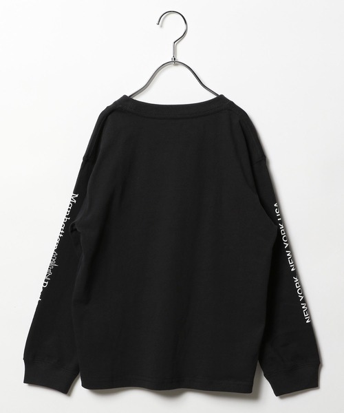 Manhattan Portage（マンハッタンポーテージ）の「【Manhattan Portage(マンハッタンポーテージ)】プリント 長袖Tシャツ（KIDS）（Tシャツ/カットソー・キッズ・ブラック/オフホワイト/ブルー/グリーン・110cm/130cm/150cm）」の13枚目の写真