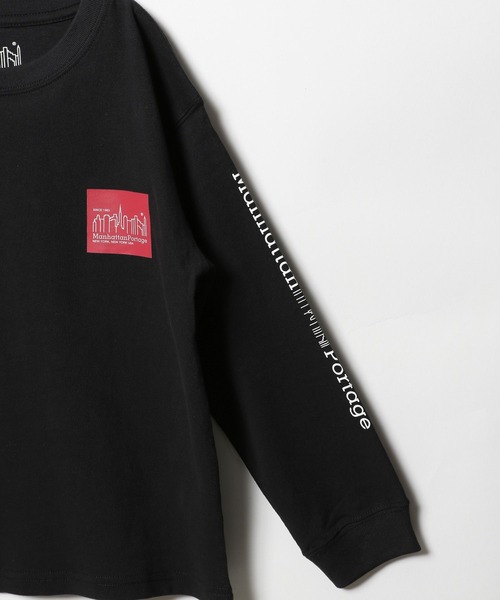 Manhattan Portage（マンハッタンポーテージ）の「【Manhattan Portage(マンハッタンポーテージ)】プリント 長袖Tシャツ（KIDS）（Tシャツ/カットソー・キッズ・ブラック/オフホワイト/ブルー/グリーン・110cm/130cm/150cm）」の15枚目の写真