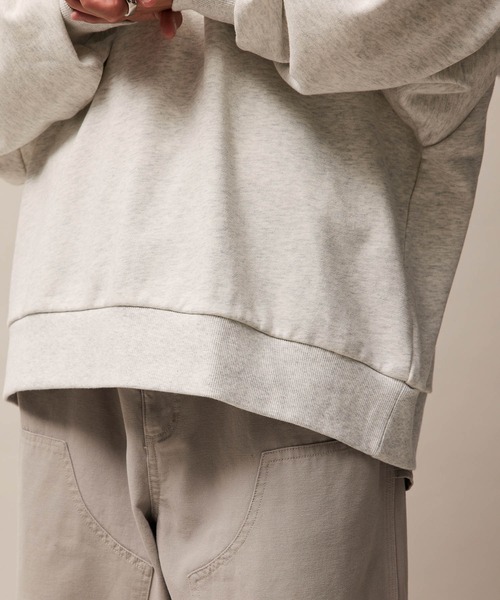 re_k by JUNRED（レクバイジュンレッド）の「re_k by JUNRED / アーチレタリングハーフジップパーカー（パーカー・メンズ・グリーン/チャコールグレー/ライトグレー・S/M/L）」の17枚目の写真