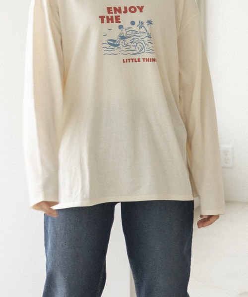pairmanon(ペアマノン)の「【かぞくおそろい】【大人ユニセックス】オリジナル プリント グラフィック 長袖 Tシャツ(Tシャツ/カットソー・レディース・ベージュ系その他/ブラウン系その他5/ホワイト系その他3/ホワイト系その他/ブラウン系その他3/ブラウン系その他6/ブラック系その他/ベージュ系その他3/ブラック系その他5/ベージュ系その他2・L/M)」の13枚目の写真