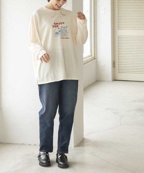 pairmanon(ペアマノン)の「【かぞくおそろい】【大人ユニセックス】オリジナル プリント グラフィック 長袖 Tシャツ(Tシャツ/カットソー・レディース・ベージュ系その他/ブラウン系その他5/ホワイト系その他3/ホワイト系その他/ブラウン系その他3/ブラウン系その他6/ブラック系その他/ベージュ系その他3/ブラック系その他5/ベージュ系その他2・L/M)」の14枚目の写真