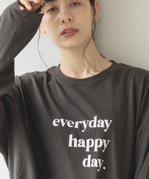 pairmanon(ペアマノン)の「【かぞくおそろい】【大人ユニセックス】オリジナル プリント グラフィック 長袖 Tシャツ(Tシャツ/カットソー・レディース・ベージュ系その他/ブラウン系その他5/ホワイト系その他3/ホワイト系その他/ブラウン系その他3/ブラウン系その他6/ブラック系その他/ベージュ系その他3/ブラック系その他5/ベージュ系その他2・L/M)」の15枚目の写真