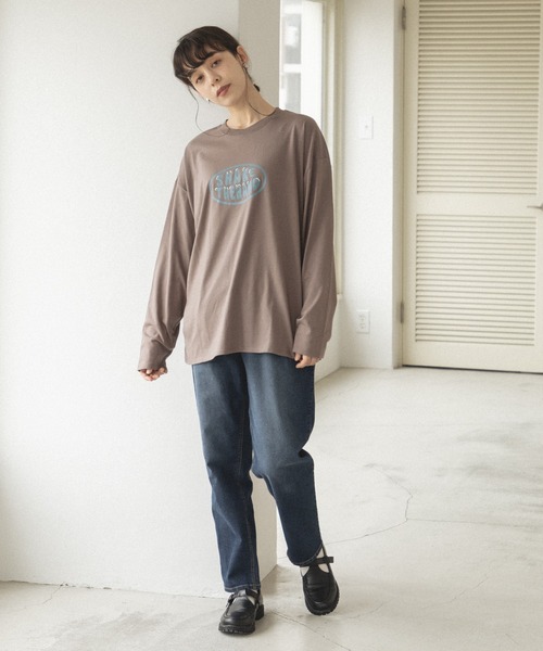pairmanon(ペアマノン)の「【かぞくおそろい】【大人ユニセックス】オリジナル プリント グラフィック 長袖 Tシャツ(Tシャツ/カットソー・レディース・ベージュ系その他/ブラウン系その他5/ホワイト系その他3/ホワイト系その他/ブラウン系その他3/ブラウン系その他6/ブラック系その他/ベージュ系その他3/ブラック系その他5/ベージュ系その他2・L/M)」の20枚目の写真