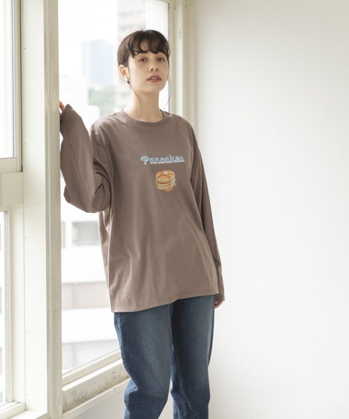 pairmanon(ペアマノン)の「【かぞくおそろい】【大人ユニセックス】オリジナル プリント グラフィック 長袖 Tシャツ(Tシャツ/カットソー・レディース・ベージュ系その他/ブラウン系その他5/ホワイト系その他3/ホワイト系その他/ブラウン系その他3/ブラウン系その他6/ブラック系その他/ベージュ系その他3/ブラック系その他5/ベージュ系その他2・L/M)」の22枚目の写真