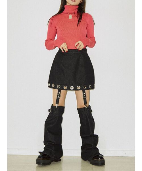 jouetie（ジュエティ）の「ベーシックカラータートルニット（ニット/セーター・レディース・ブルー/パープル系その他3/アイボリー/ブラック/レッド/ピンク/グリーン/パープル/その他1/その他2/シルバー・MEDIUM）」の17枚目の写真