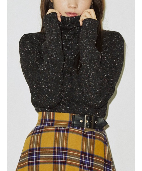 jouetie（ジュエティ）の「ベーシックカラータートルニット（ニット/セーター・レディース・ブルー/パープル系その他3/アイボリー/ブラック/レッド/ピンク/グリーン/パープル/その他1/その他2/シルバー・MEDIUM）」の11枚目の写真