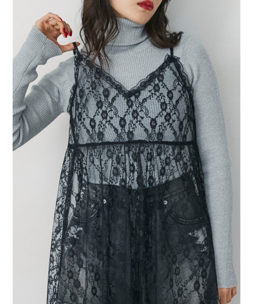 jouetie（ジュエティ）の「ベーシックカラータートルニット（ニット/セーター・レディース・ブルー/パープル系その他3/アイボリー/ブラック/レッド/ピンク/グリーン/パープル/その他1/その他2/シルバー・MEDIUM）」の10枚目の写真