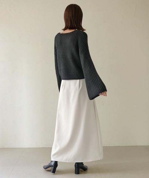 CLEIO（クレイオ）の「【CLEIO】ショートクロスニット/SHORT CROSS KNIT/986-10618（ニット/セーター・レディース・アイボリー/ブラック/ベージュ・FREE）」の22枚目の写真