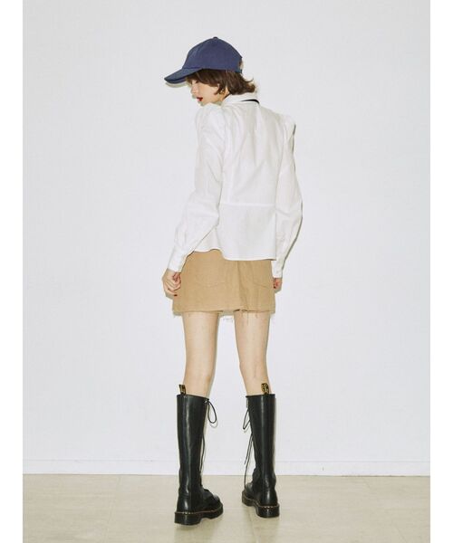 jouetie（ジュエティ）の「ペプラムフィットシャツ（シャツ/ブラウス・レディース・オフホワイト/ブルー/ブラック・MEDIUM）」の21枚目の写真