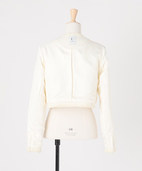 セール】ツイードジャケット（ノーカラージャケット）｜U by