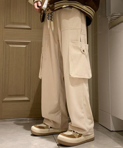 Burner(バーナー)の「【OKUOKU 0909】コーデュロイ カーゴパンツ oku-bottom-703613243139-28 N1(カーゴパンツ・メンズ・ブラウン/アイボリー/ブラック・L/M)」の2枚目の写真