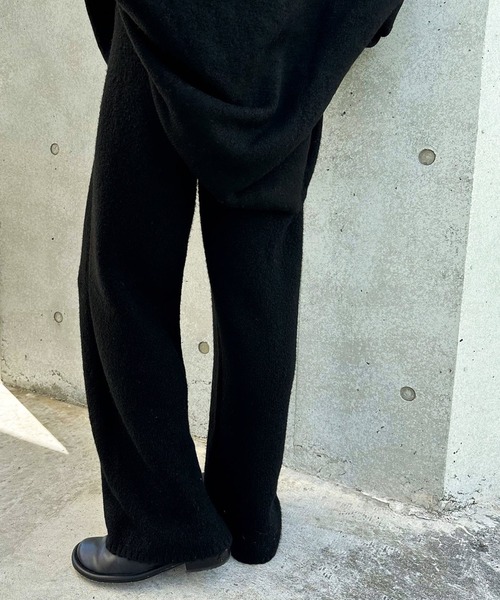 セール】シンプルストレートワイドニットパンツ（その他パンツ