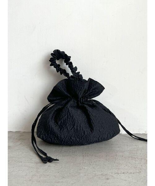 Ungrid（アングリッド）の「ギャザーハンドルバッグ（ハンドバッグ・レディース・オフホワイト/ブラック・FREE）」の4枚目の写真