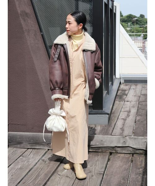 Ungrid（アングリッド）の「ギャザーハンドルバッグ（ハンドバッグ・レディース・オフホワイト/ブラック・FREE）」の9枚目の写真