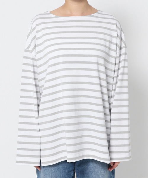 LOWRYS FARM(ローリーズファーム)の「バスクボーダーLS 966671(Tシャツ/カットソー・レディース・ブラック/パープル/グレー/ブルー・FREE)」の9枚目の写真