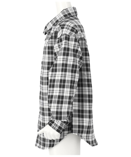 ANAP kids(アナップキッズ)の「ボックスチェックシャツ(シャツ/ブラウス・キッズ・ブラック/ベージュ・110cm/130cm/120cm)」の11枚目の写真