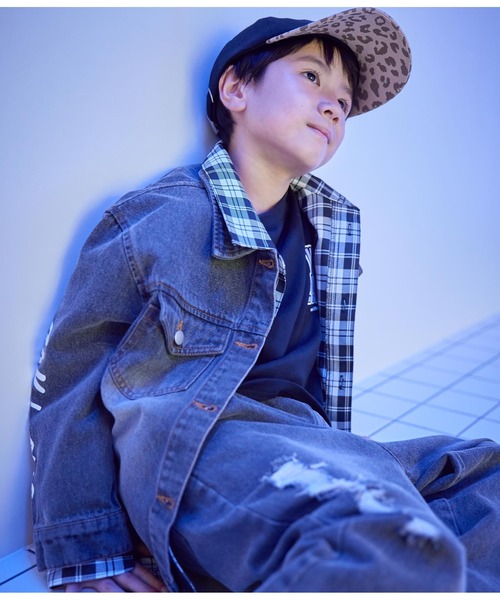 ANAP kids(アナップキッズ)の「ボックスチェックシャツ(シャツ/ブラウス・キッズ・ブラック/ベージュ・110cm/130cm/120cm)」の14枚目の写真