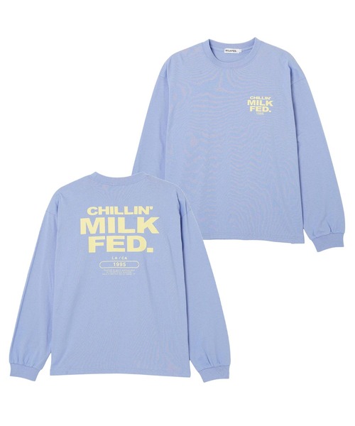 MILKFED.（ミルクフェド）の「CHILLIN L/S TEE（Tシャツ/カットソー・レディース・ライトブルー/ホワイト/ブラック・M/L）」の16枚目の写真