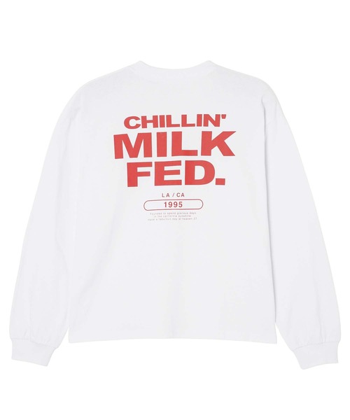 MILKFED.（ミルクフェド）の「CHILLIN L/S TEE（Tシャツ/カットソー・レディース・ライトブルー/ホワイト/ブラック・M/L）」の18枚目の写真